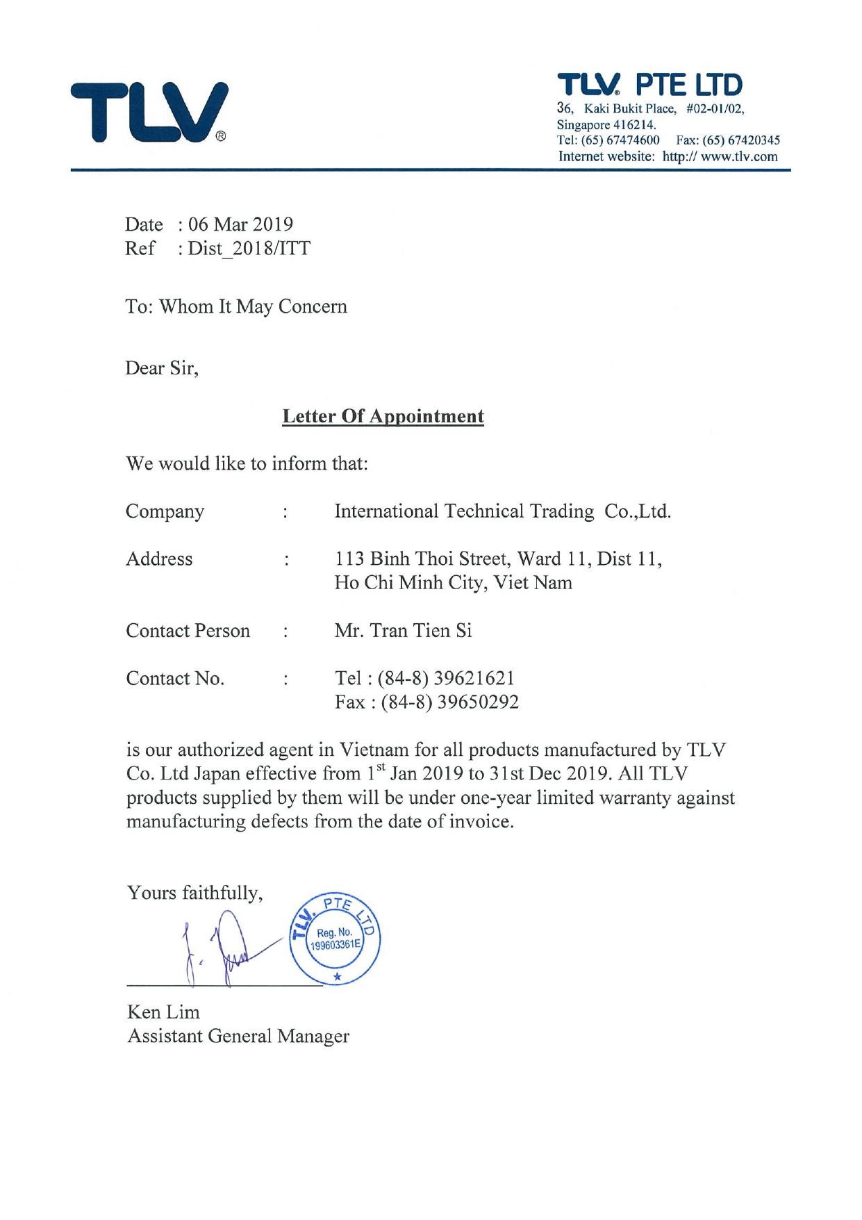 ĐẠI LÝ TLV TẠI VIỆT NAM