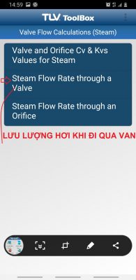 TÍNH LƯU LƯỢNG HƠI NÓNG QUA VAN GIẢM ÁP